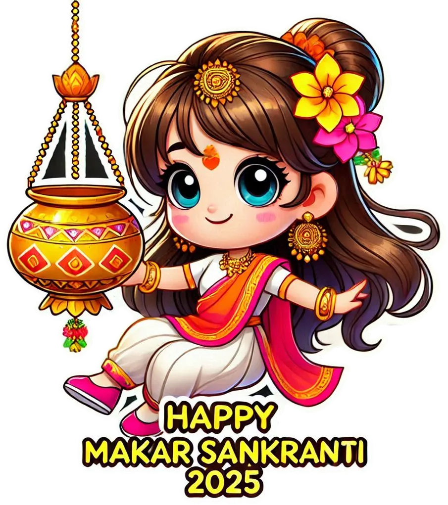 Cute Happy Makar Sankranti Png For Kids - Royalty Free Happy Makar Sankranti Png Image | Pngmagic Free Download Cute Happy Makar Sankranti Png For Kids - High Quality Happy Makar Sankranti Png PNG Image