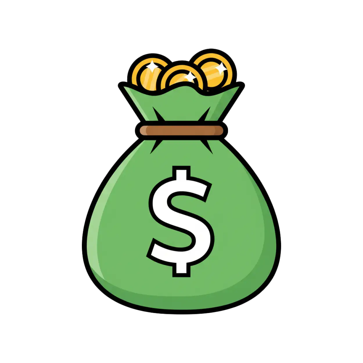 Free Download Cute Money Bag Png For Kids Design - High Quality Money Bag Png PNG Image