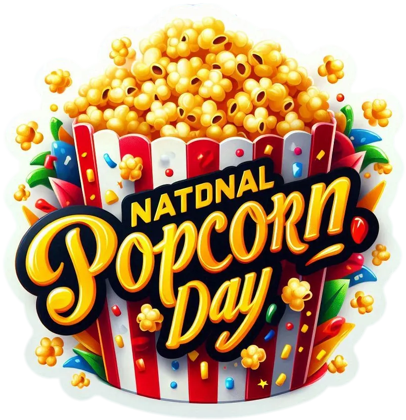 Free Download Cute National Popcorn Day Png Designs - High Quality National Popcorn Day PNG PNG Image