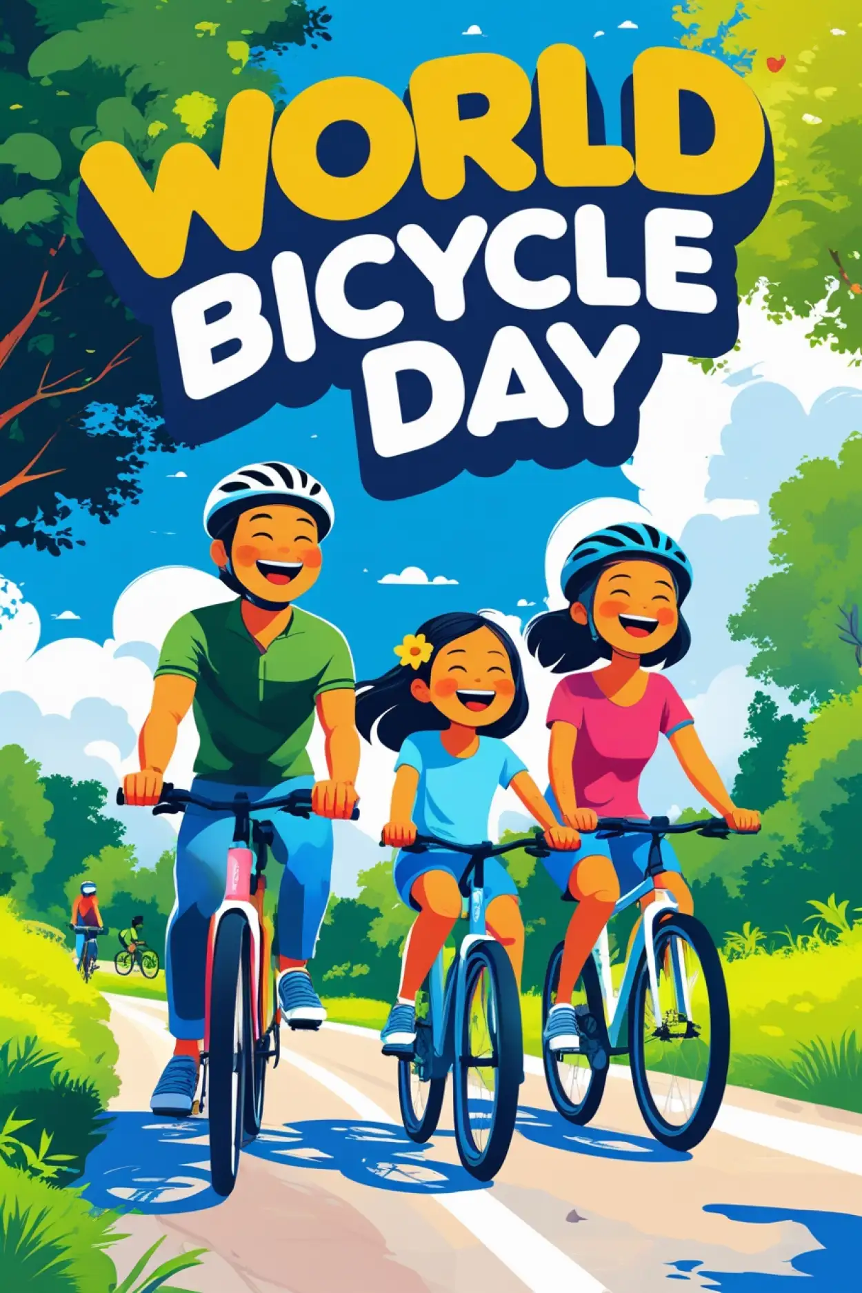 Cycle Day Celebration Images For School - Royalty Free World Bicycle Day Image | Pngmagic Free Download Cycle Day Celebration Images For School - High Quality World Bicycle Day Background