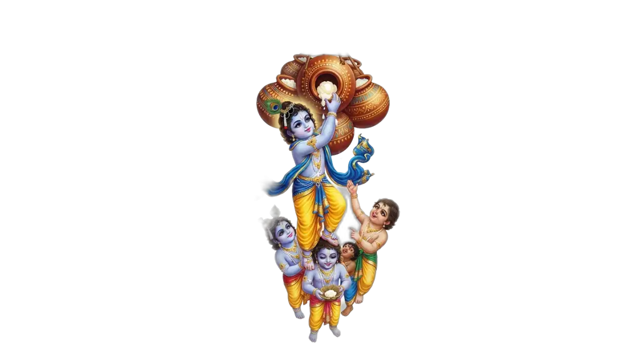 Free Download Dahi Handi Png For Krishna Janmashtami 2026 - High Quality Krishna Janmashtami Png 2026 Transparent PNG