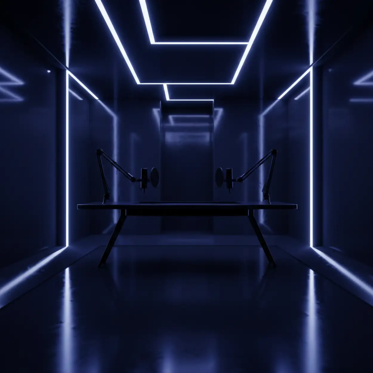 Free Download Dark Aesthetic Neon Led Podcast Studio Background For Streaming - High Quality Podcast Studio Background Background Image