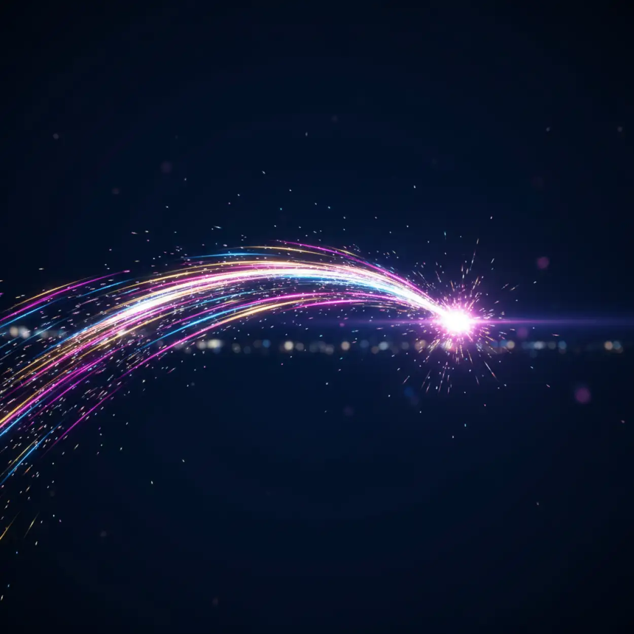 Free Download Dark Blue New Year 2026 Background With Lights - High Quality New Year 2026 Background Background