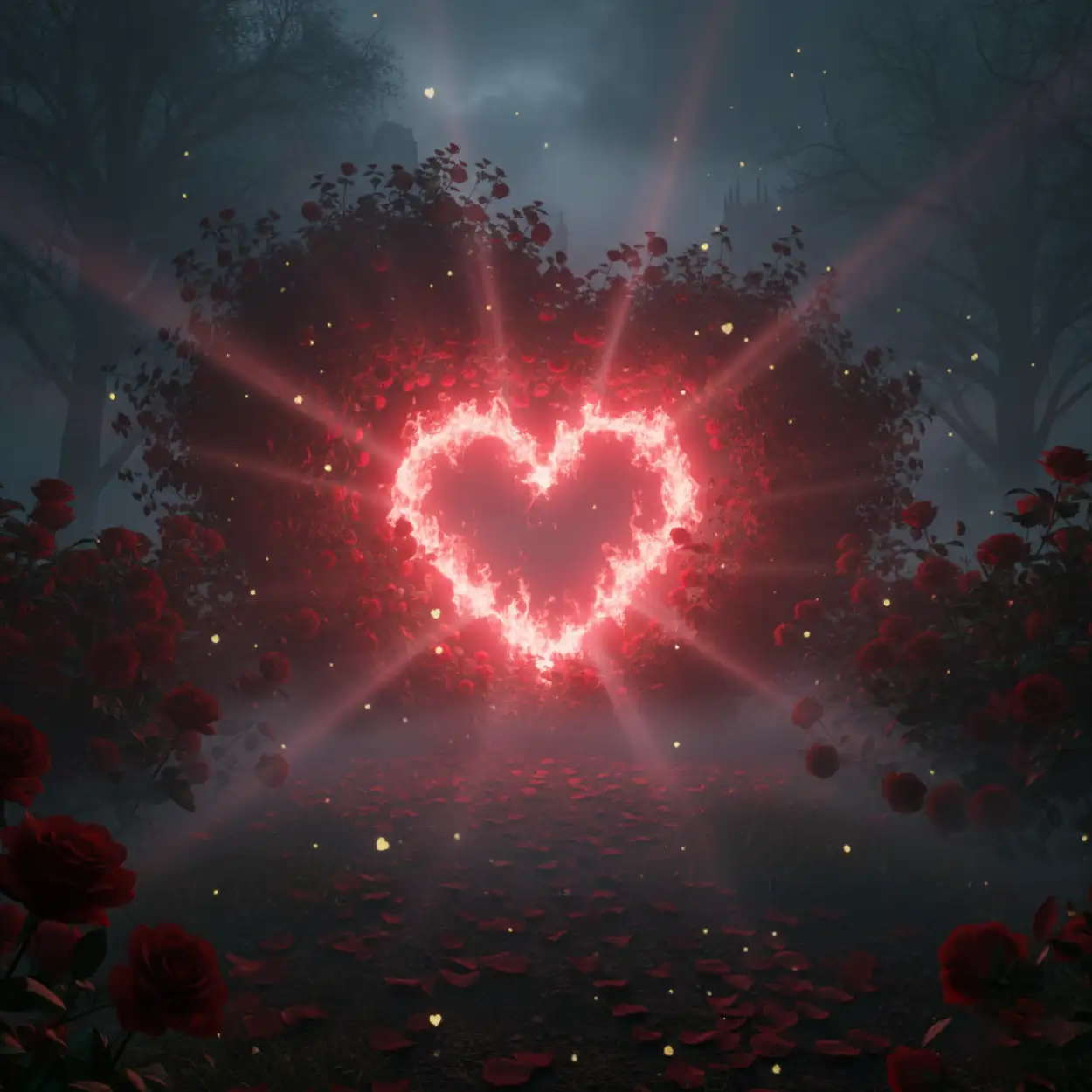 Free Download Dark Romantic Happy Valentines Day Background - High Quality Happy Valentines Day Background Hd Background