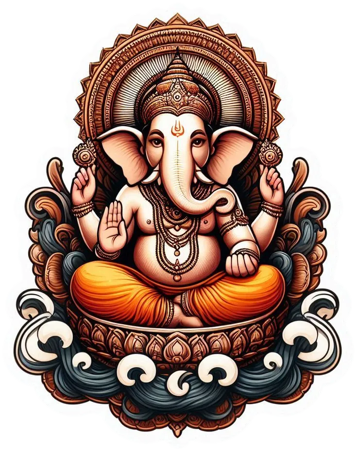 Decorative Ganesha Png For Ganesh Chaturthi Celebrations - Royalty Free Ganesha Png Image | Pngmagic Free Download Decorative Ganesha Png For Ganesh Chaturthi Celebrations - High Quality Ganesha Png PNG Image