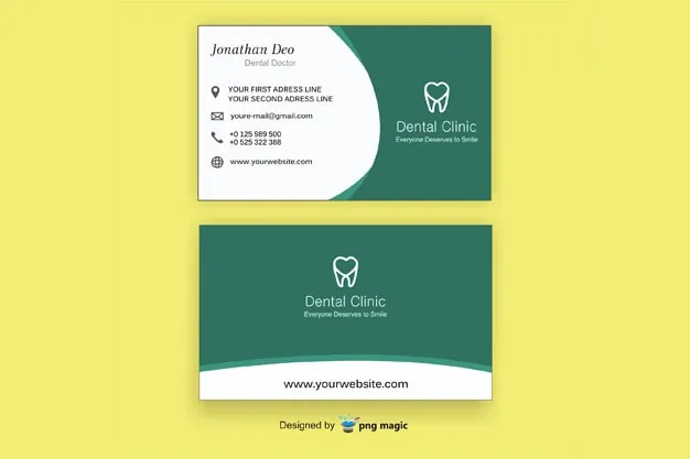 Dental Business Card Design - Royalty Free Dental Business Card Image | Pngmagic Free Download Dental Business Card Design - High Quality Dental Business Card Background