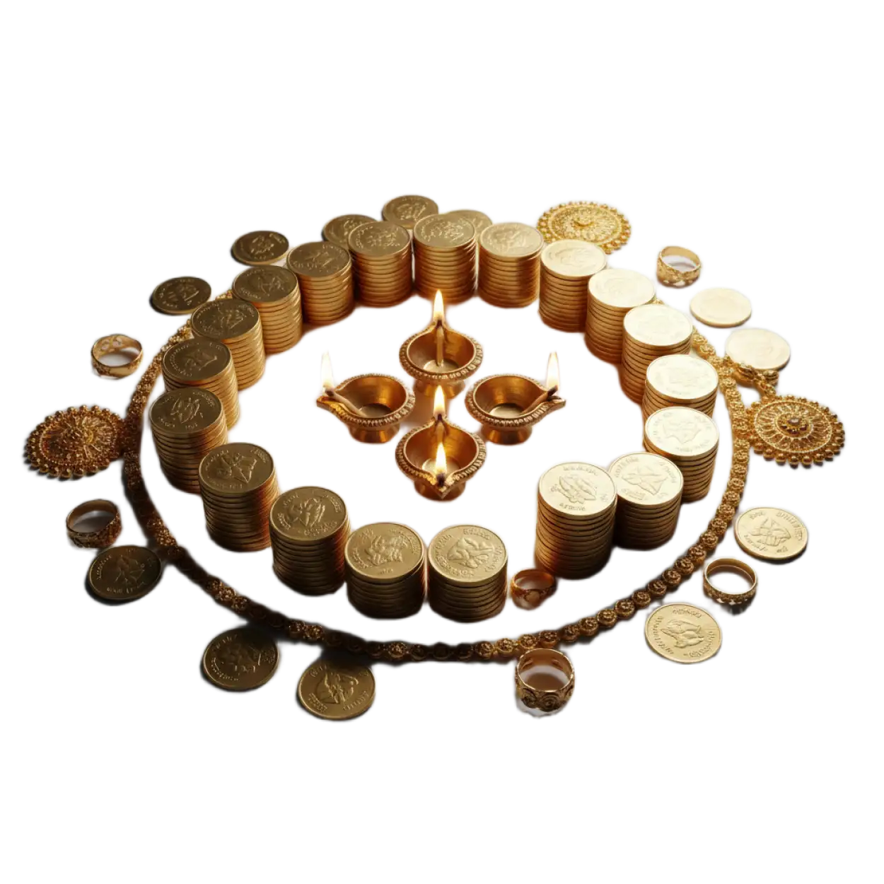 Dhanteras Diya And Coin Png Photo - Royalty Free Dhanteras Png Image | Pngmagic Free Download Dhanteras Diya And Coin Png Photo - High Quality Dhanteras Png PNG Image