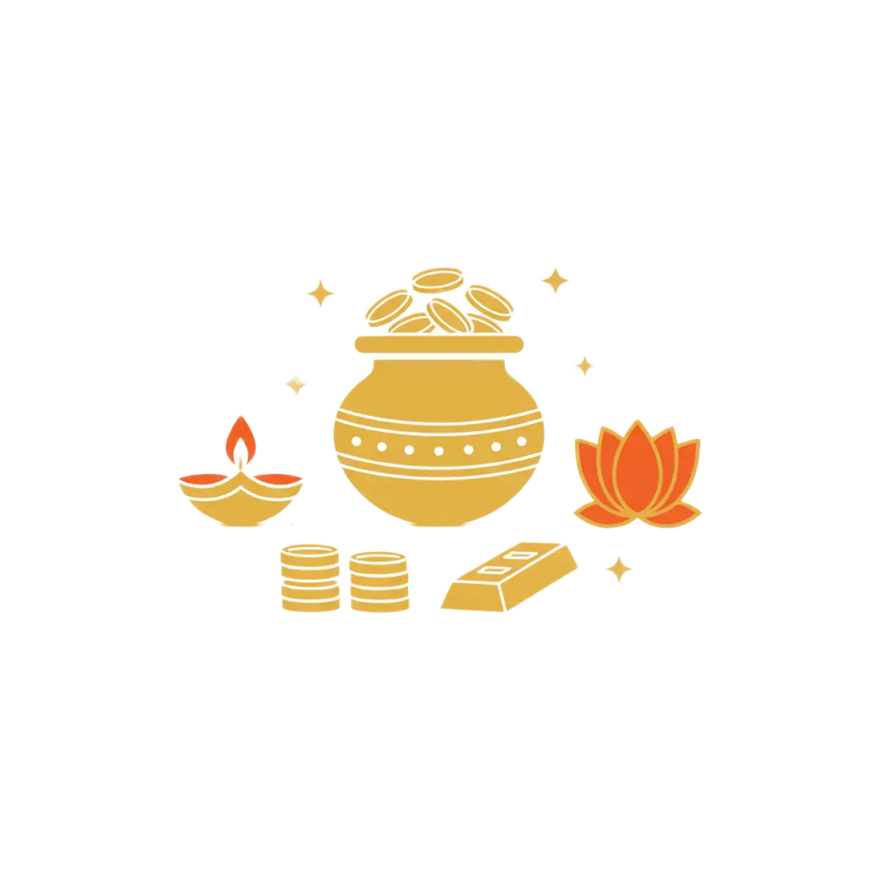 Free Download Dhanteras Vector Png With Lamp - High Quality Dhanteras Png PNG Image