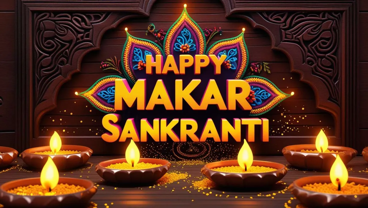 Free Download Digital Makar Sankranti Greeting Cards For Social Media - High Quality Makar Sankranti Greeting Cards Background