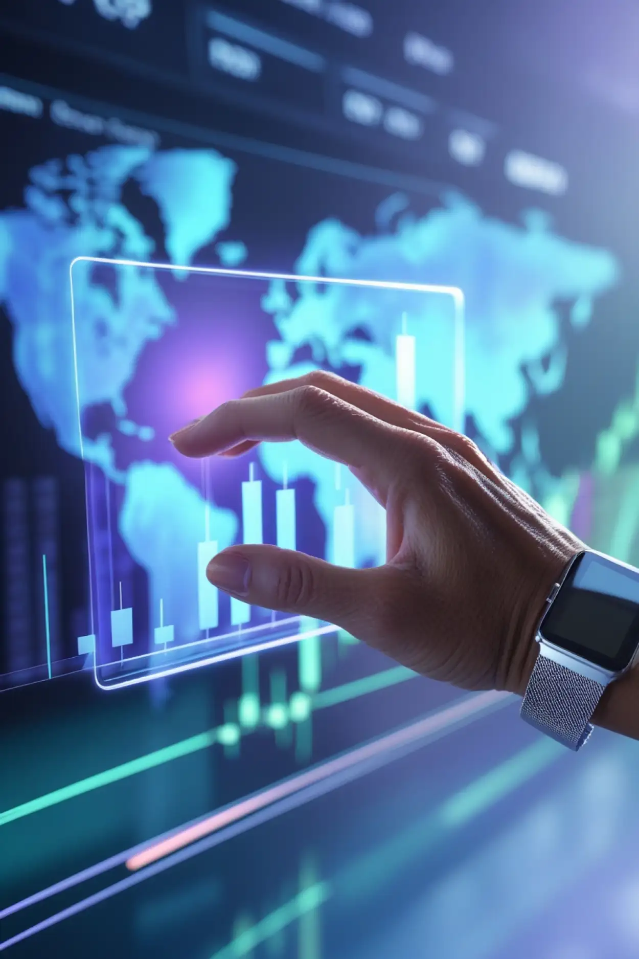 Free Download Digital Stock Market Background With Tech Look - High Quality Stock Market Background Background