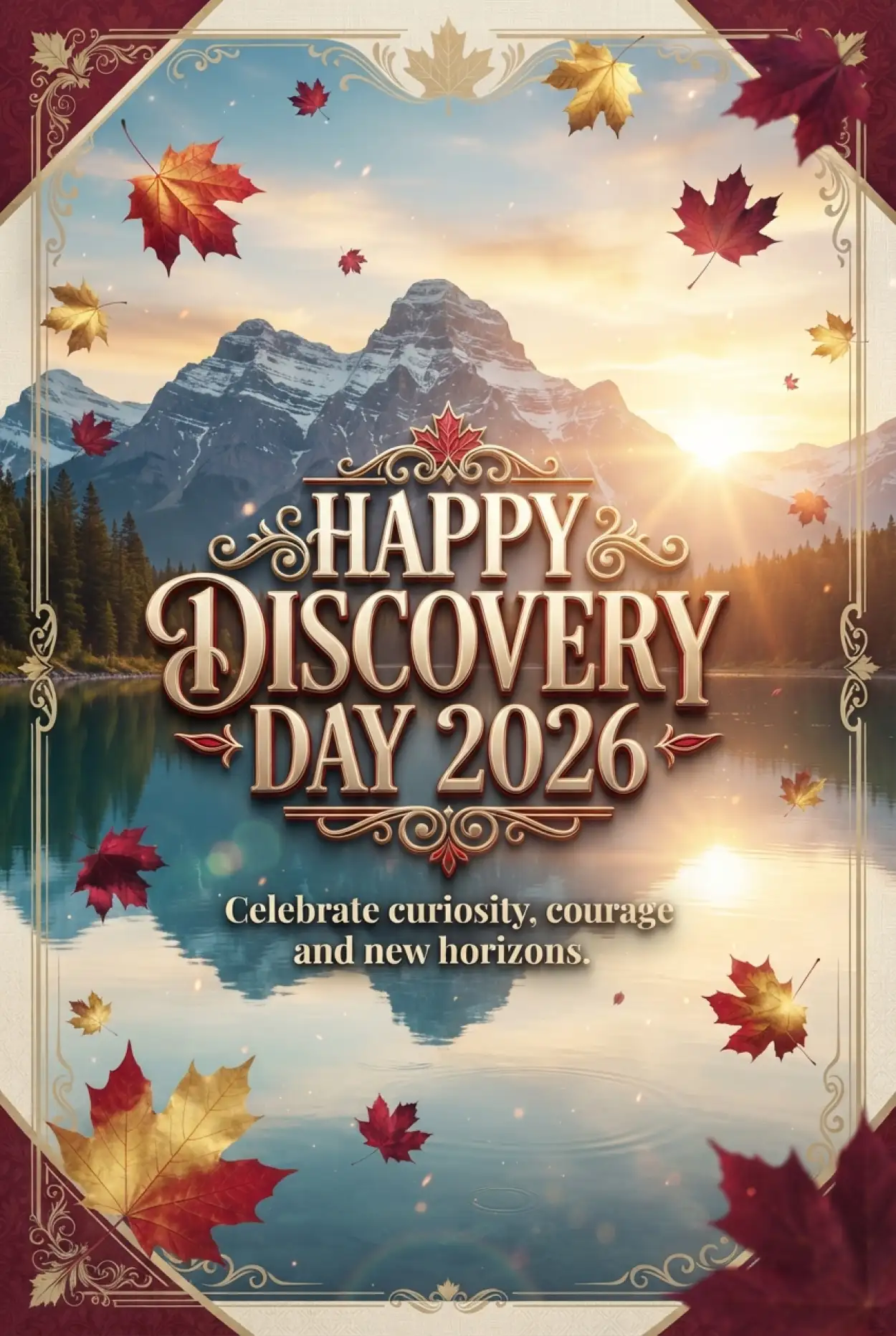 Free Download Discovery Day 2026 Canada Holiday Greeting - High Quality Discovery Day 2026 Image