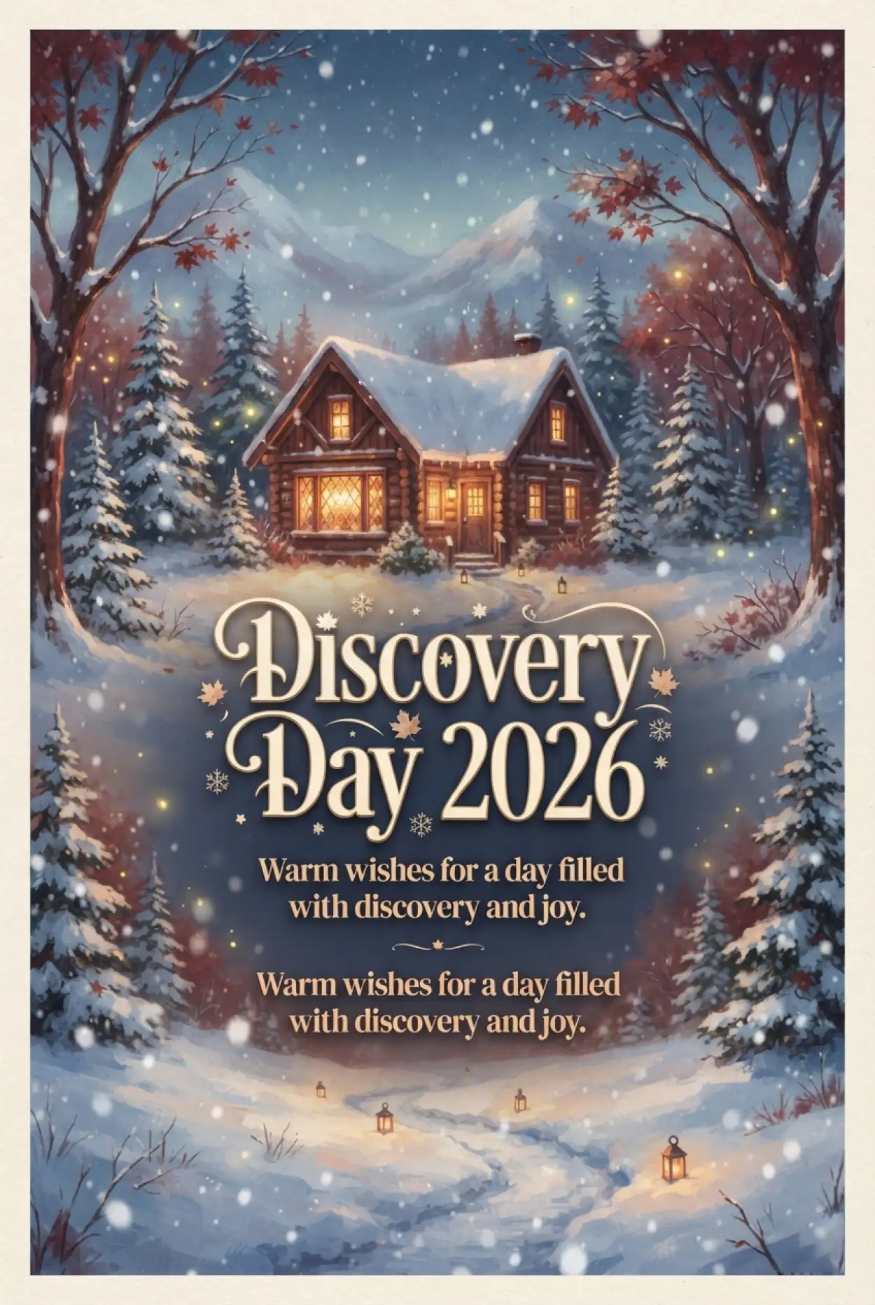 Free Download Discovery Day 2026 Holiday Poster - High Quality Discovery Day 2026 Image