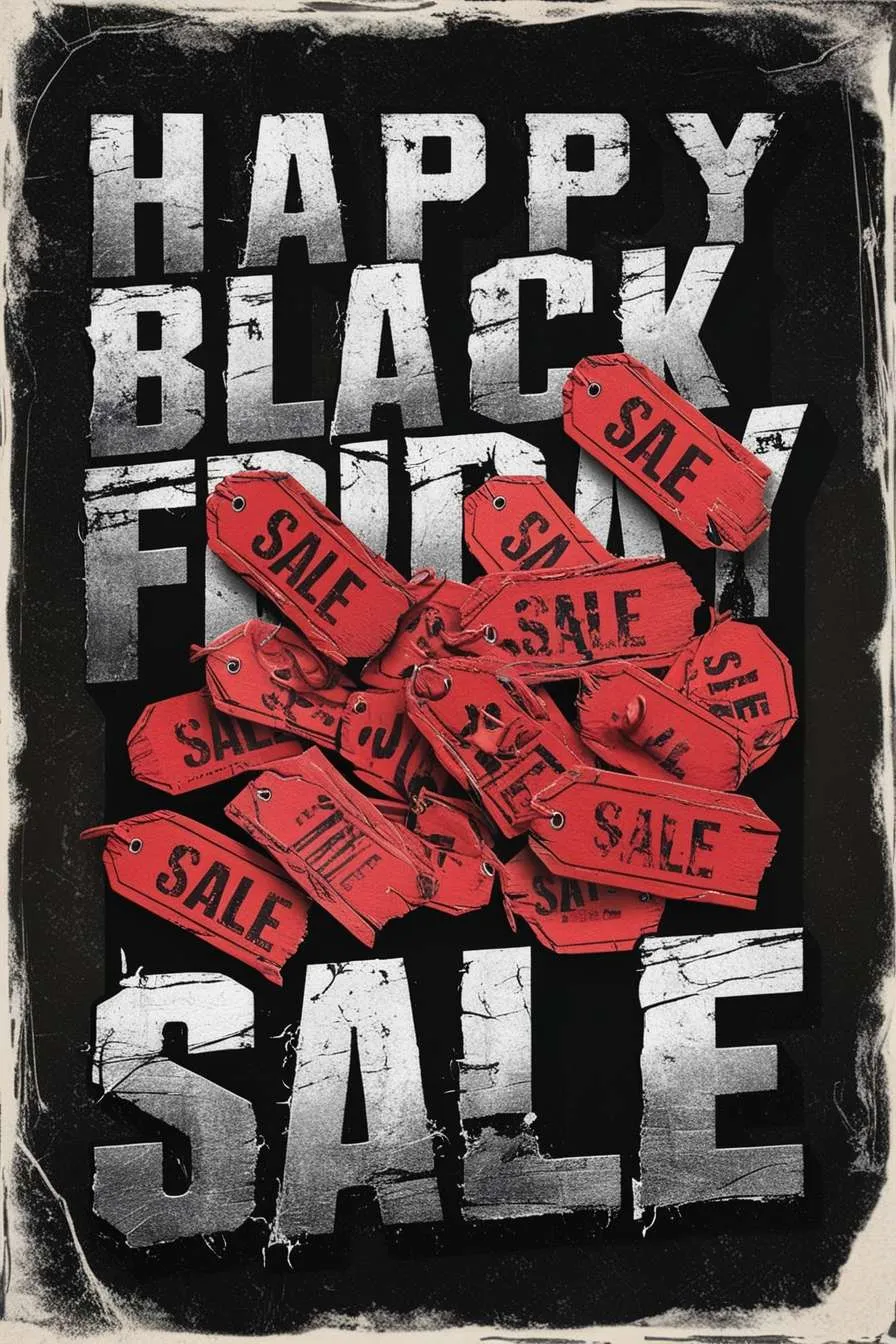 Distressed Font Black Friday Sale Banner - Royalty Free Happy Black Friday Sale Image | Pngmagic Free Download Distressed Font Black Friday Sale Banner - High Quality Happy Black Friday Sale Background