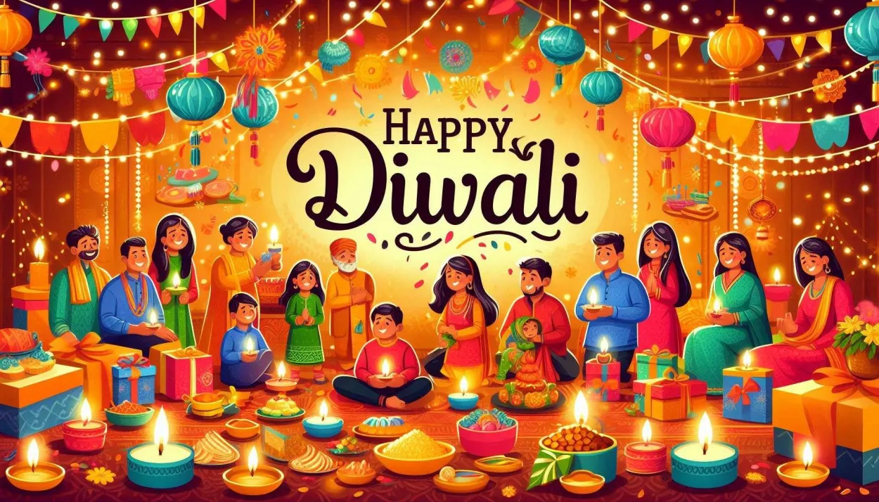 Free Download Diwali 2024 Hd Images With Family - High Quality Happy Diwali Background