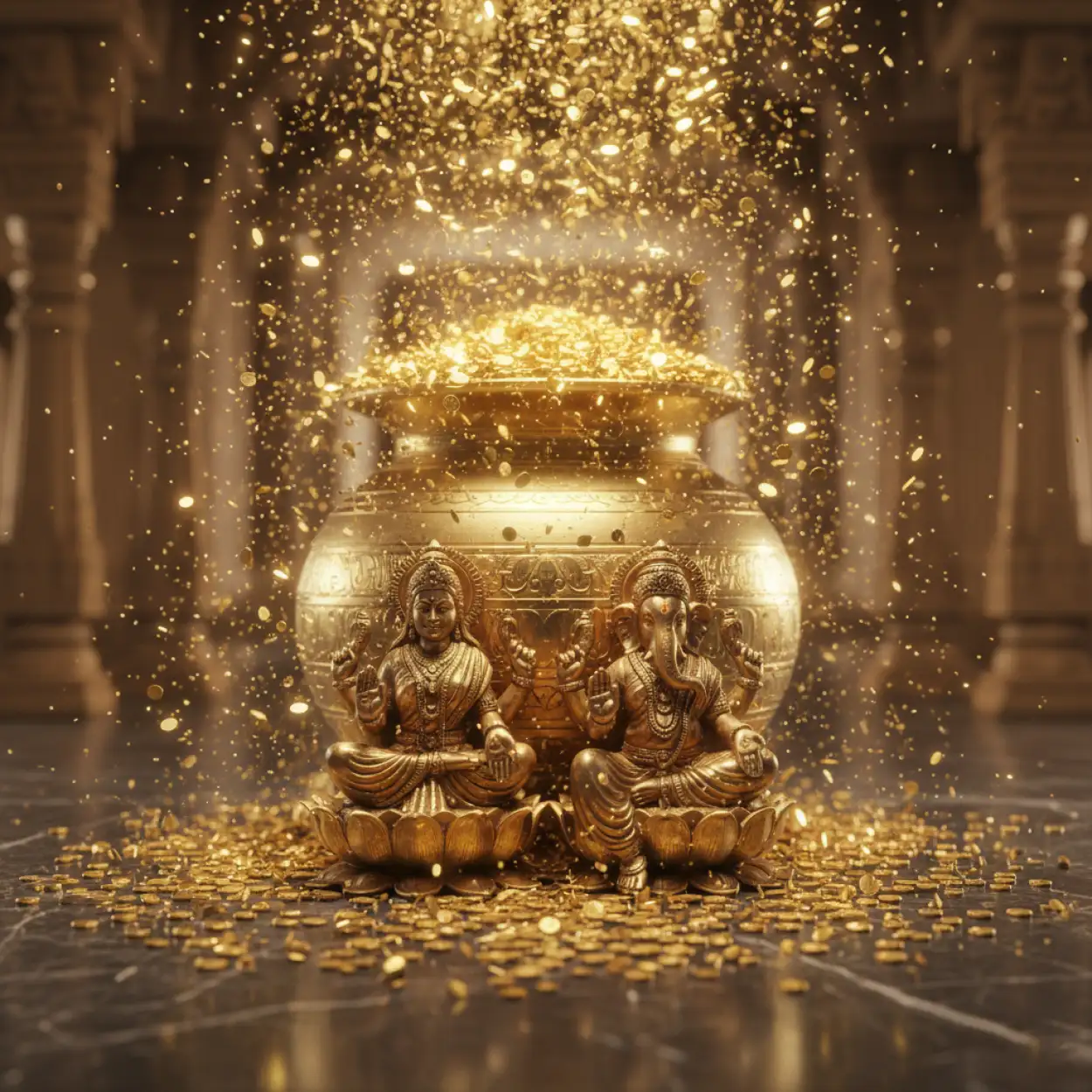 Free Download Diwali Background With 3d Diya And Light Effects - High Quality Diwali Background Background