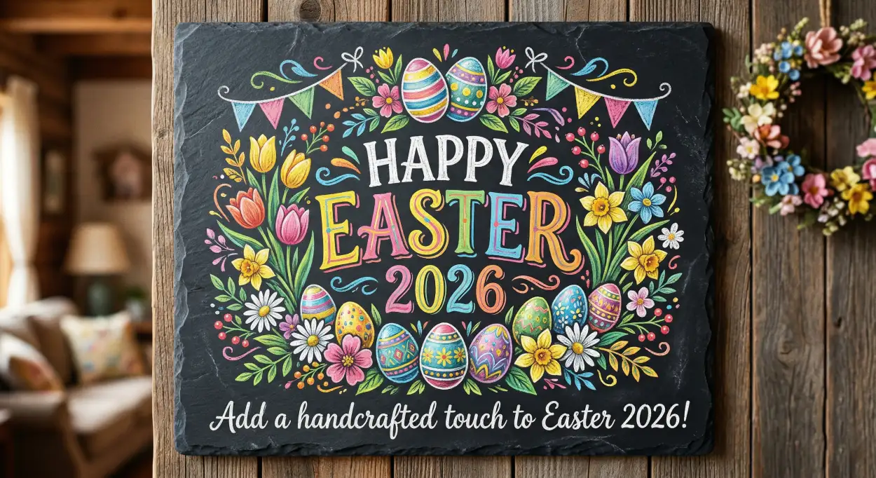 Free Download Diy Easter 2026 Decorations With Quotes - High Quality Happy Easter 2026 Image