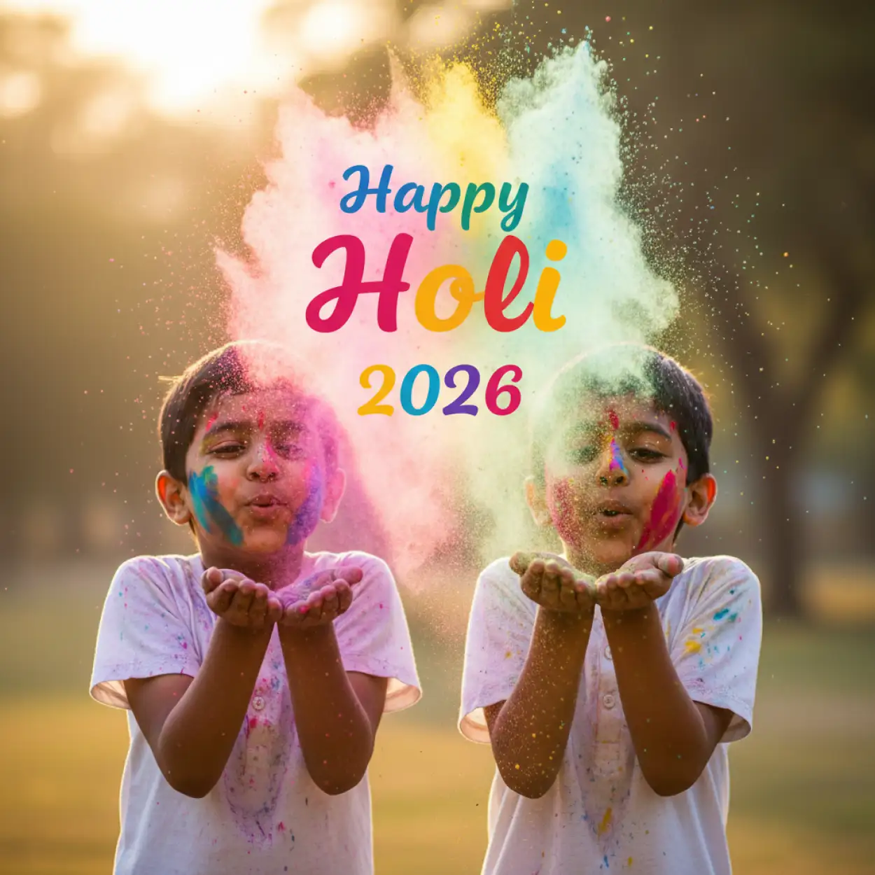 Free Download Diy Happy Holi Greeting Card 2026 2 - High Quality Happy Holi Greeting Card 2026 Image