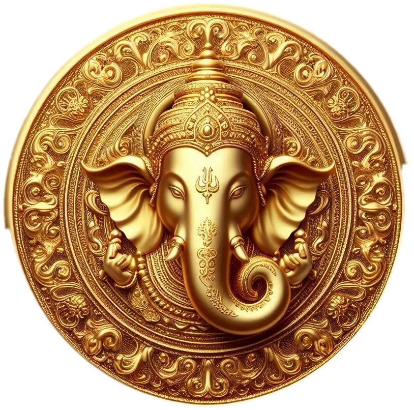 Free Download Download 18k Ganesh Gold Coin Png For Design - High Quality Ganesh Gold Coin PNG Image