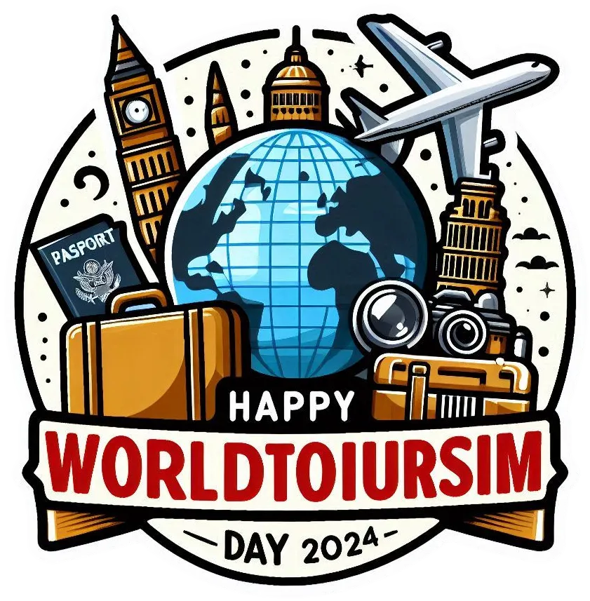 Free Download Download Colorful World Tourism Day 2024 Travel Icons Png - High Quality World Tourism Day PNG Image