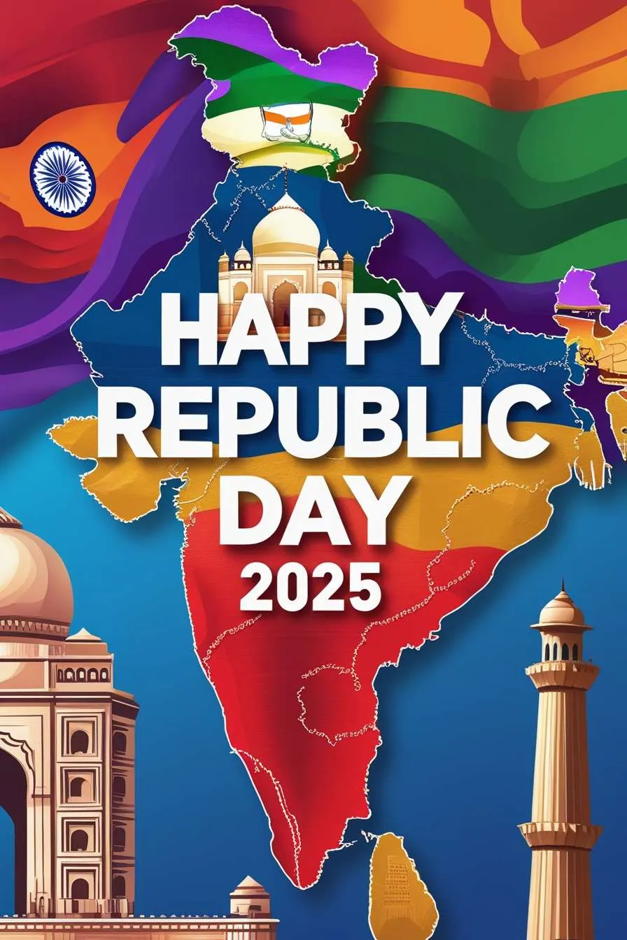 Free Download Download Happy Republic Day 2025 Wishing Cards - High Quality Happy Republic Day 2025 Background