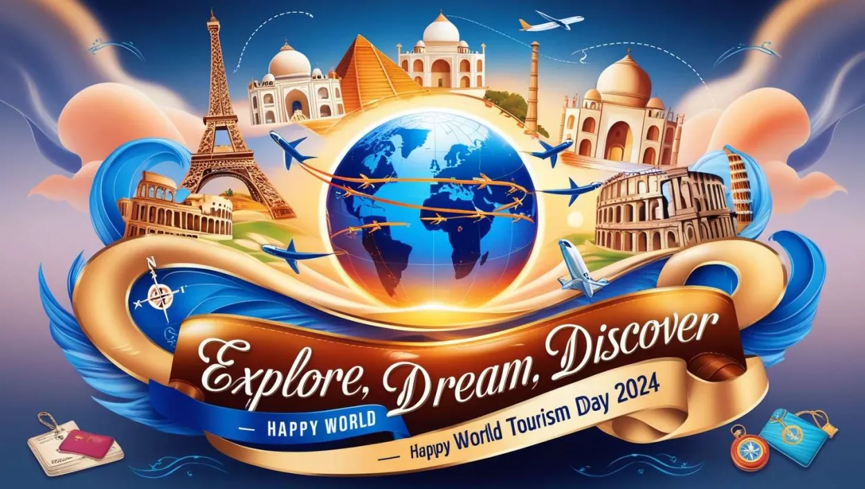 Free Download Download World Tourism Day Greeting Banners In Png - High Quality World Tourism Day PNG Image