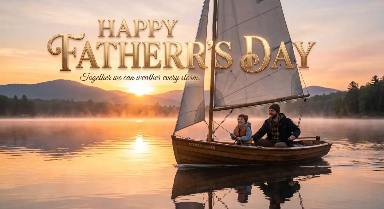 Free Download Downloadable Happy Fathers Day Greeting Card For All Social Media Platforms - High Quality Happy Fathers Day Greeting Card Image