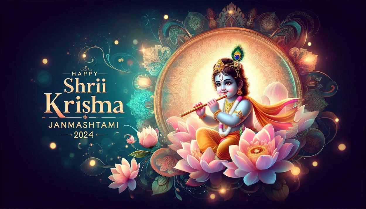 Free Download Downloadable Happy Krishna Janmashtami Wishes With Radha Krishna Images - High Quality Appy Krishna Janmashtami Background