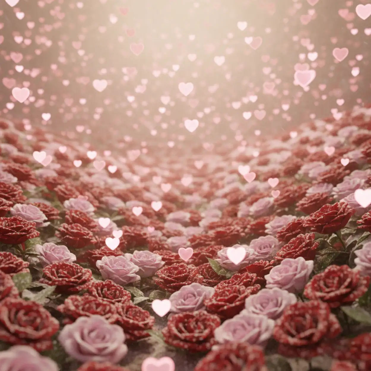 Free Download Dreamy Red Pink Valentines Background - High Quality Happy Valentines Day Background Hd Background