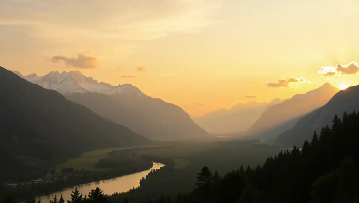 Dreamy Valley Background With Wildflowers - Royalty Free Valley Nature Background Image | Pngmagic Free Download Dreamy Valley Background With Wildflowers - High Quality Valley Nature Background Background