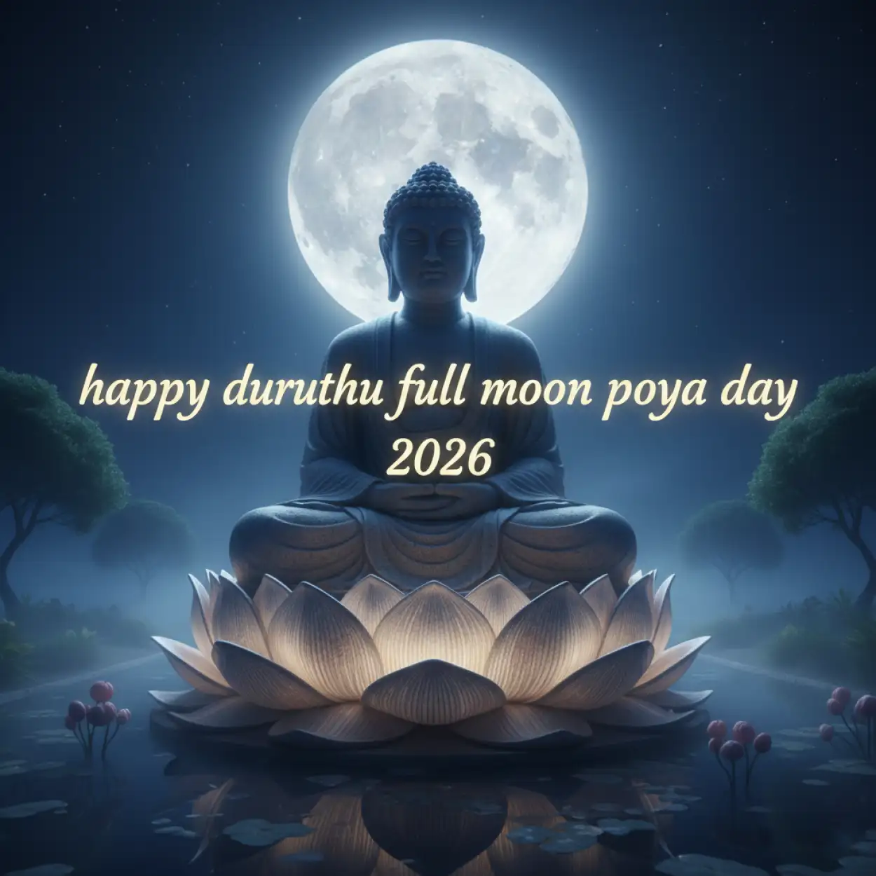 Duruthu Poya Day Spiritual Moon Messages - Royalty Free Happy Duruthu Full Moon Poya Day 2026 Image | Pngmagic Free Download Duruthu Poya Day Spiritual Moon Messages - High Quality Happy Duruthu Full Moon Poya Day 2026 Background