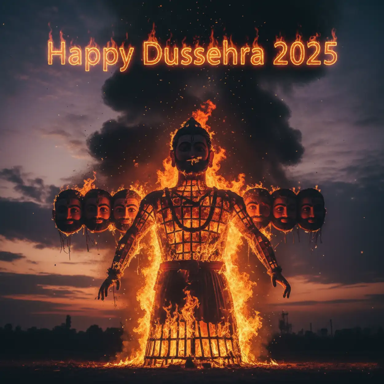 Free Download Dussehra 2025 Messages With Positive Vibes - High Quality Happy Dussehra 2025 Background