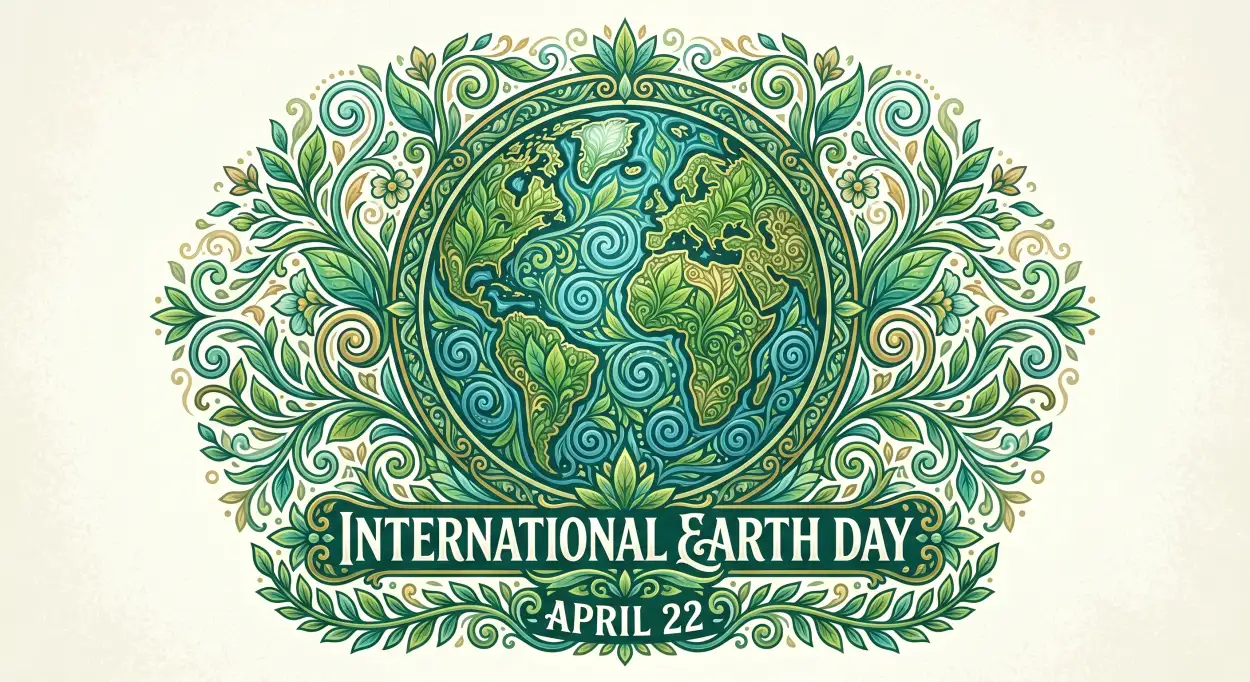 Free Download Earth Day 2026 Green Earth Illustration - High Quality International Earth Day 2026 Image