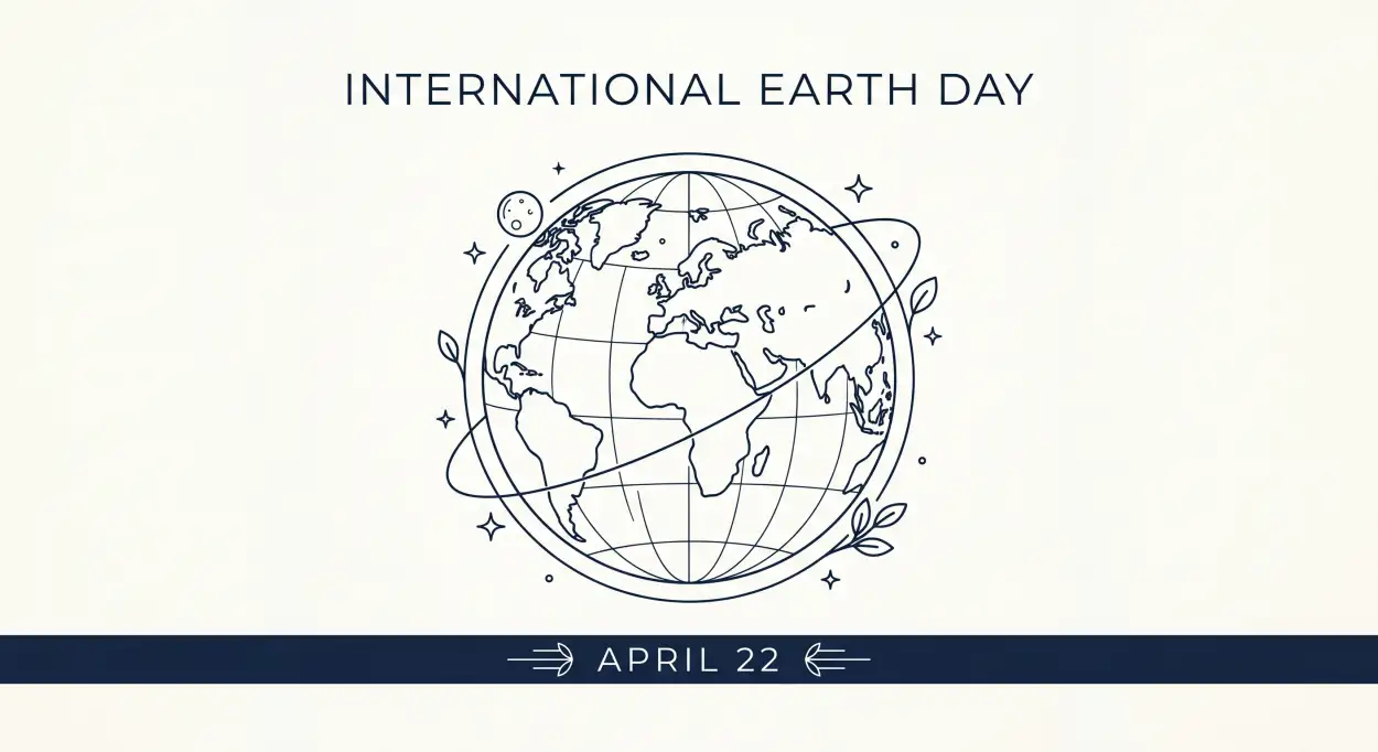 Free Download Earth Day 2026 Minimalist Poster Design - High Quality International Earth Day 2026 Image