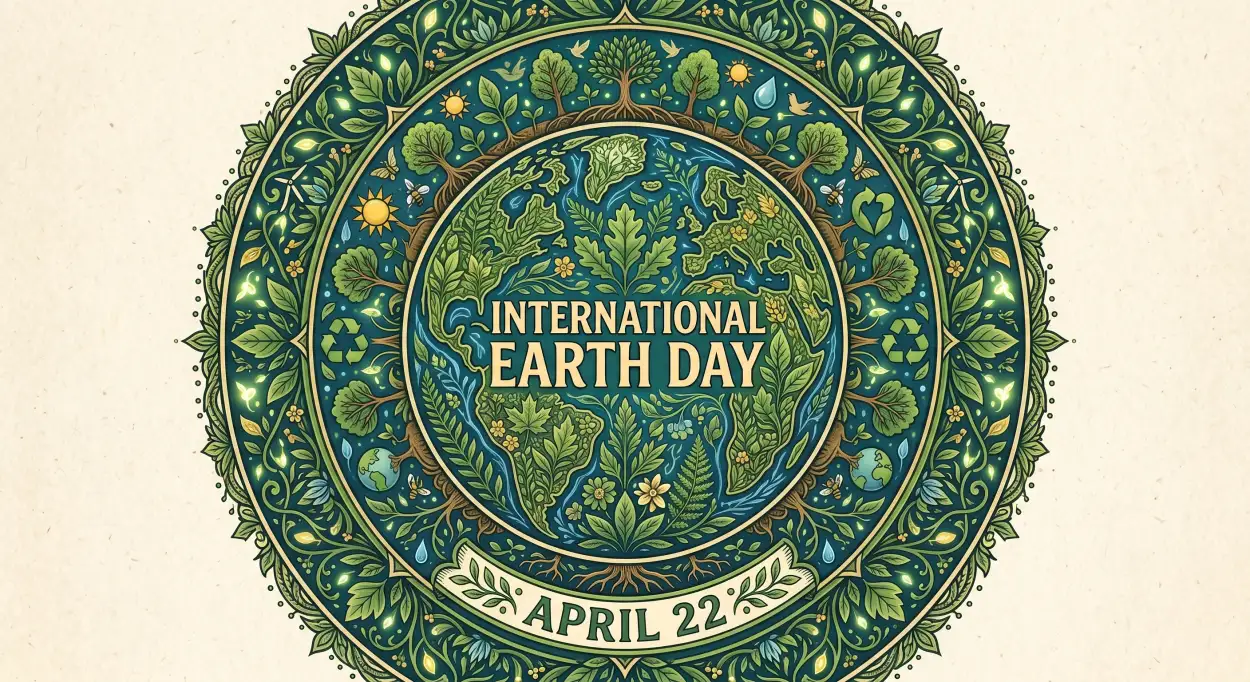 Free Download Earth Day 2026 Typography Poster - High Quality International Earth Day 2026 Image