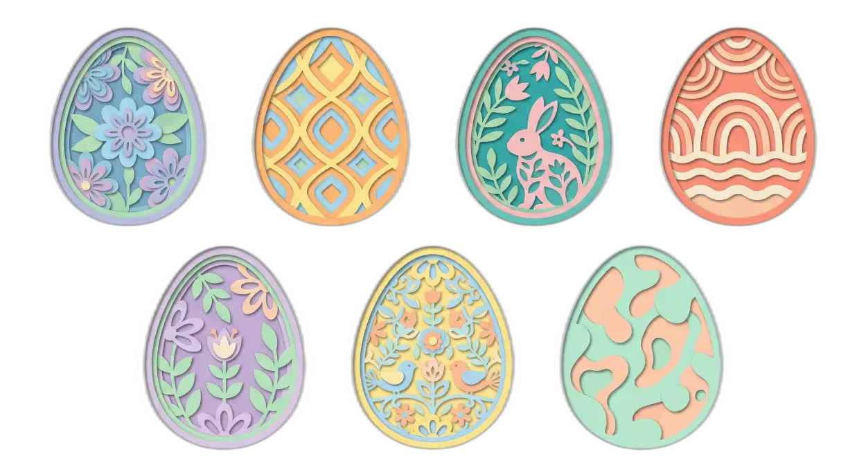 Free Download Easter Eggs Png For Printables - High Quality Easter Eggs Png Transparent PNG