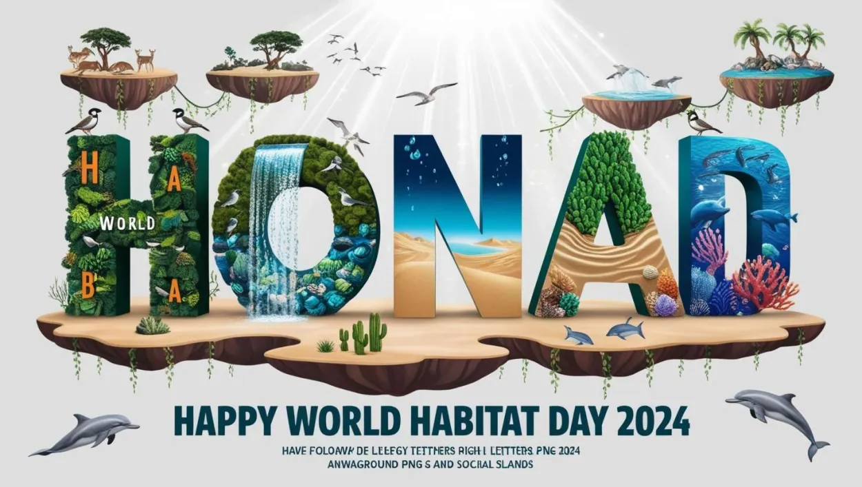 Free Download Eco-friendly Activities For World Habitat Day 2024 - High Quality Happy World Habitat Day Background