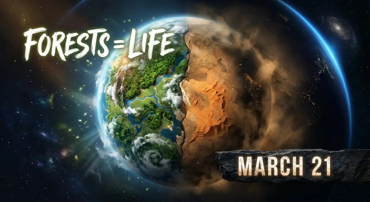 Free Download Eco Poster Design Free Download Png - High Quality International Day Of Forests Transparent PNG