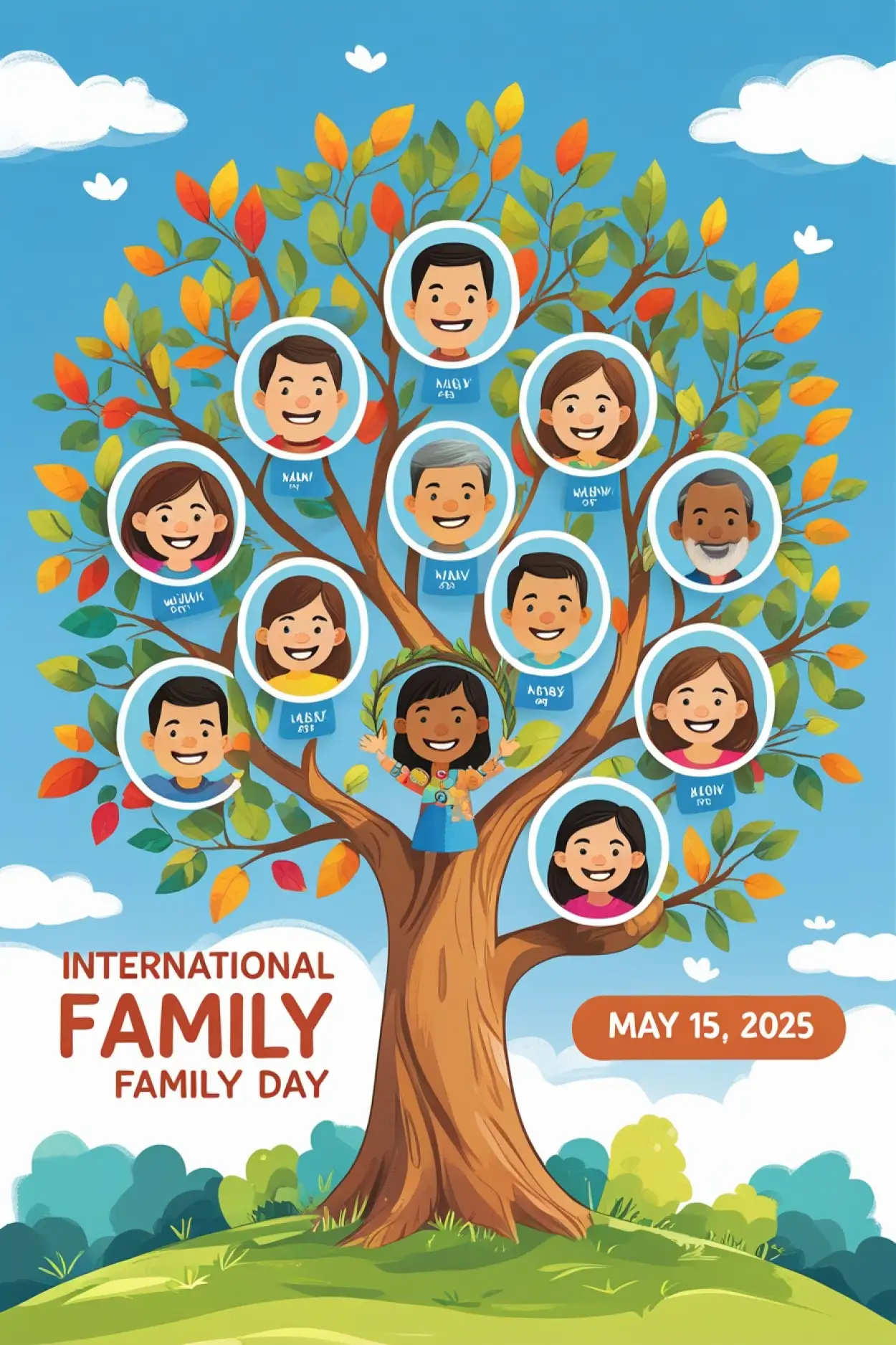 Editable Family Day Banner Image - Royalty Free International Family Day Image | Pngmagic Free Download Editable Family Day Banner Image - High Quality International Family Day Background