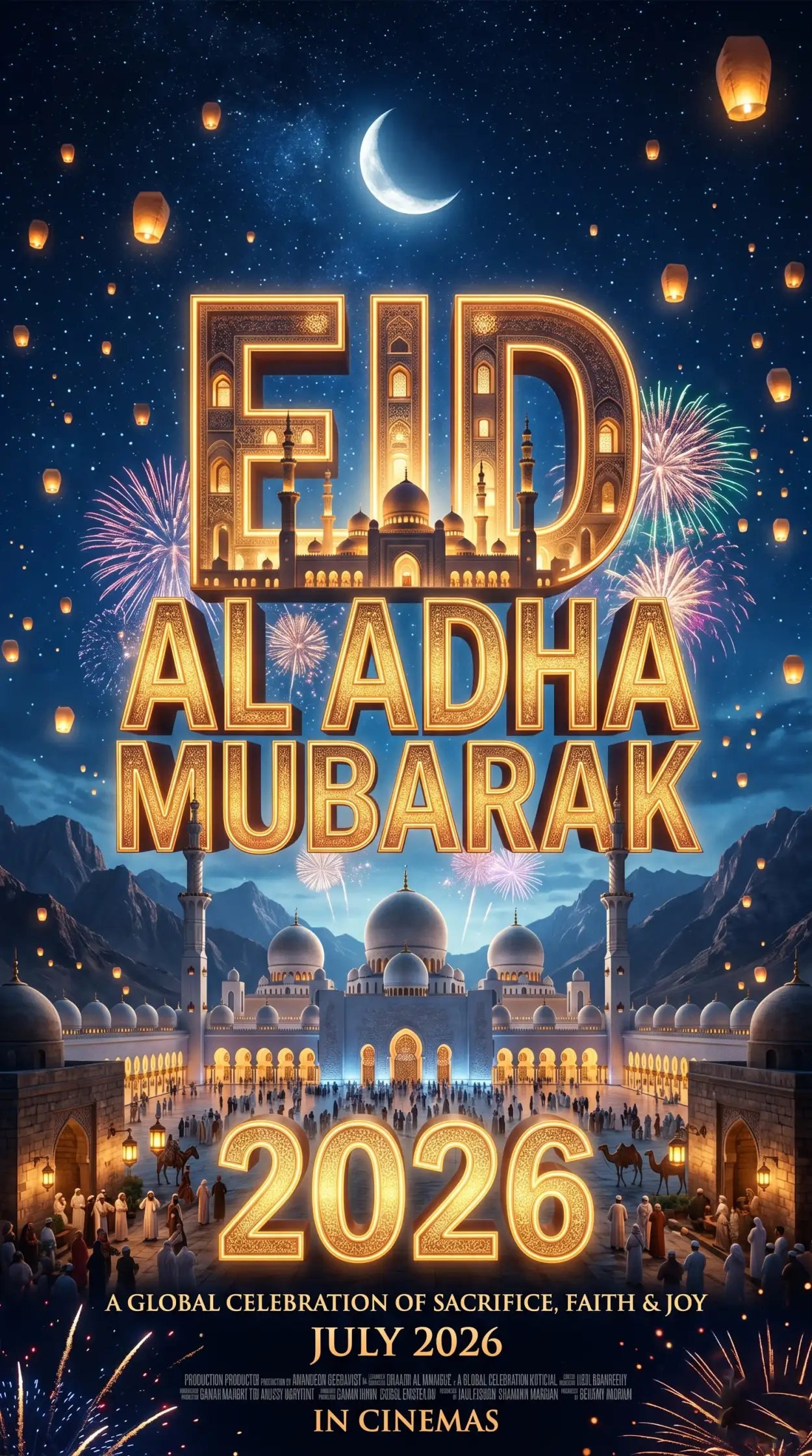 Free Download Eid Al Adha Greeting Card For Friends 2026 - High Quality Eid Al Adha Greeting Card 2026 Image
