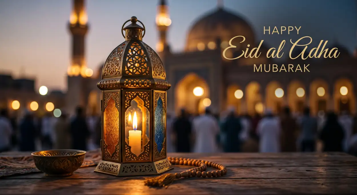 Free Download Eid Al Adha Mubarak 2026 Festive Islamic Desktop Wallpaper - High Quality Eid Al Adha Mubarak 2026 Image