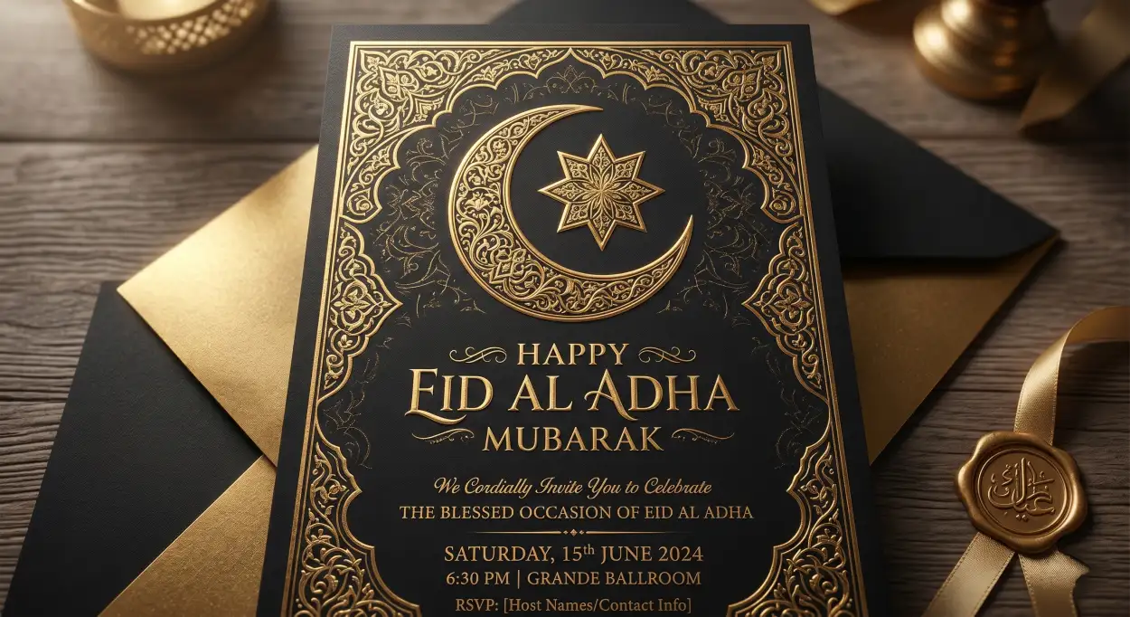 Free Download Eid Al Adha Mubarak 2026 Islamic Festival Flyer Template - High Quality Eid Al Adha Mubarak 2026 Image