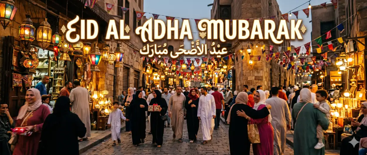 Free Download Eid Al Adha Mubarak 2026 Muslim Festival Social Banner - High Quality Eid Al Adha Mubarak 2026 Image