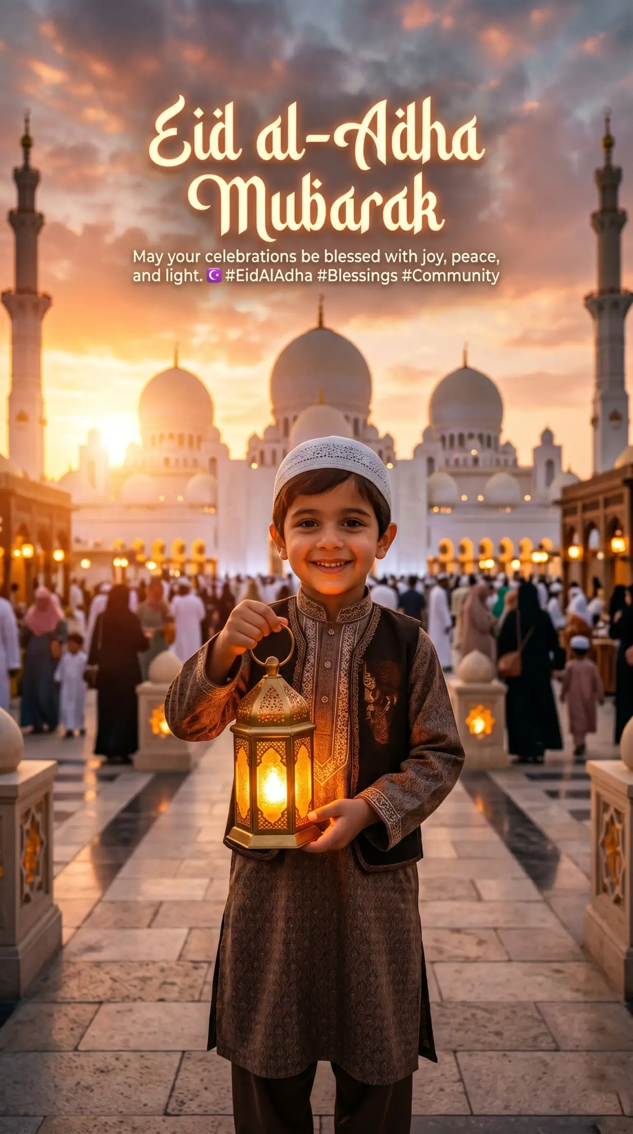 Free Download Eid Al Adha Mubarak 2026 Social Media Post Design - High Quality Eid Al Adha Mubarak 2026 Image