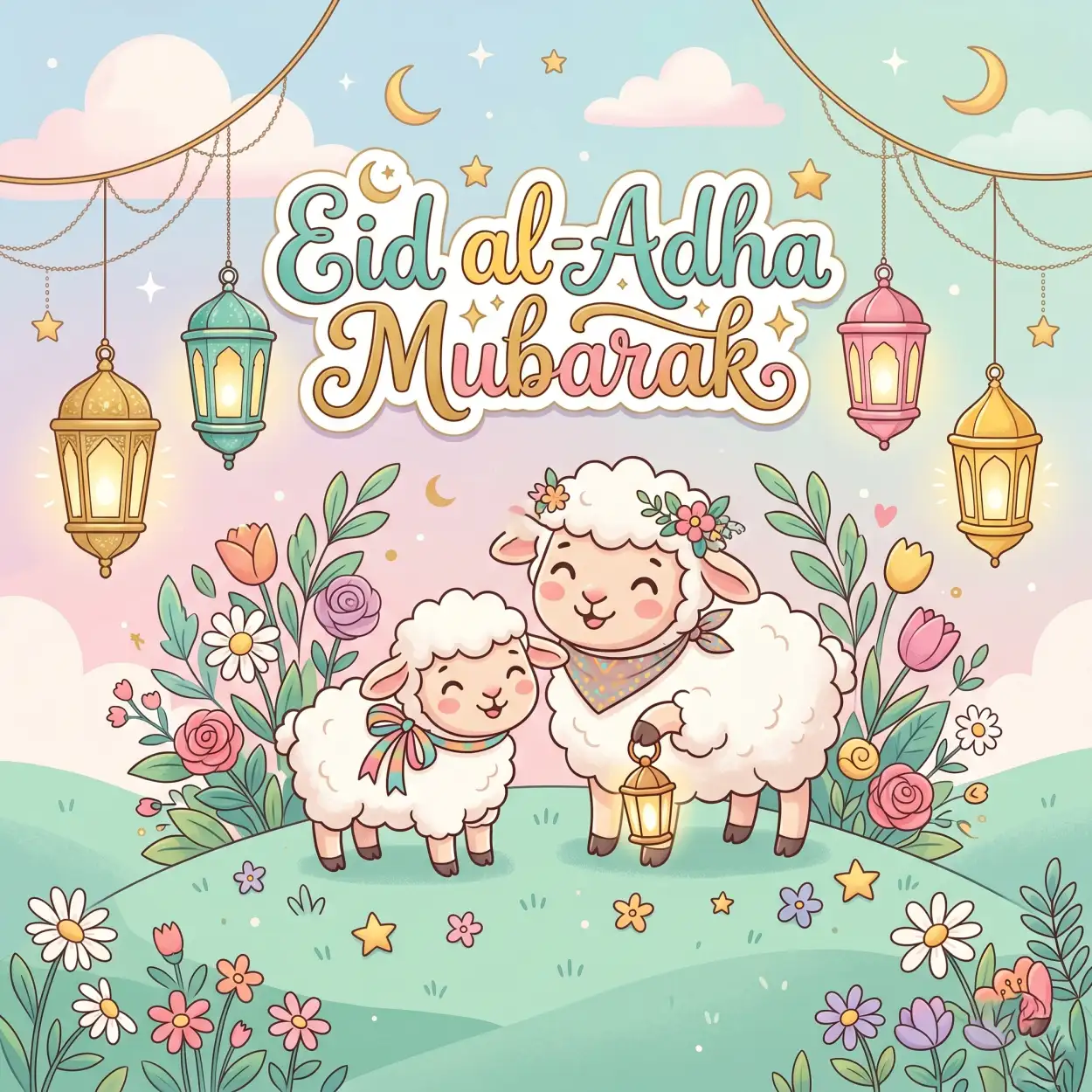 Free Download Eid Al Adha Mubarak 2026 Vertical Mobile Wallpaper Hd - High Quality Eid Al Adha Mubarak 2026 Image