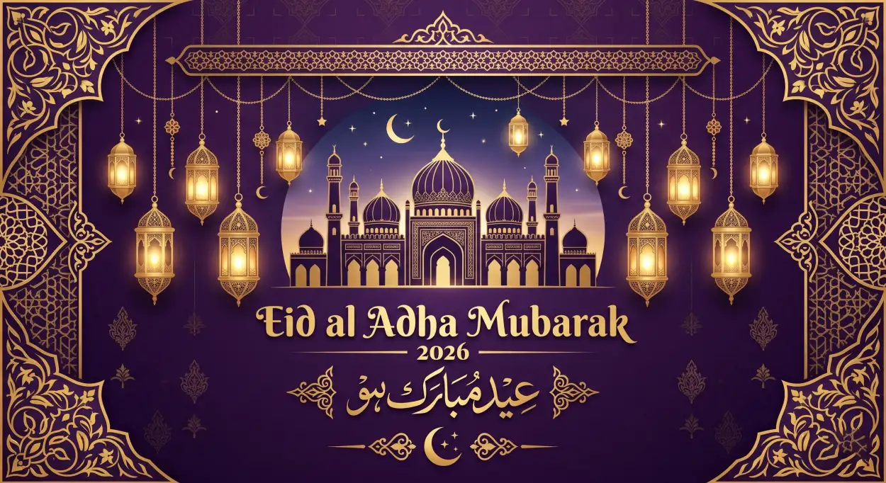 Free Download Eid Al Adha Mubarak 2026 Whatsapp Status Images - High Quality Eid Al Adha Mubarak 2026 Image