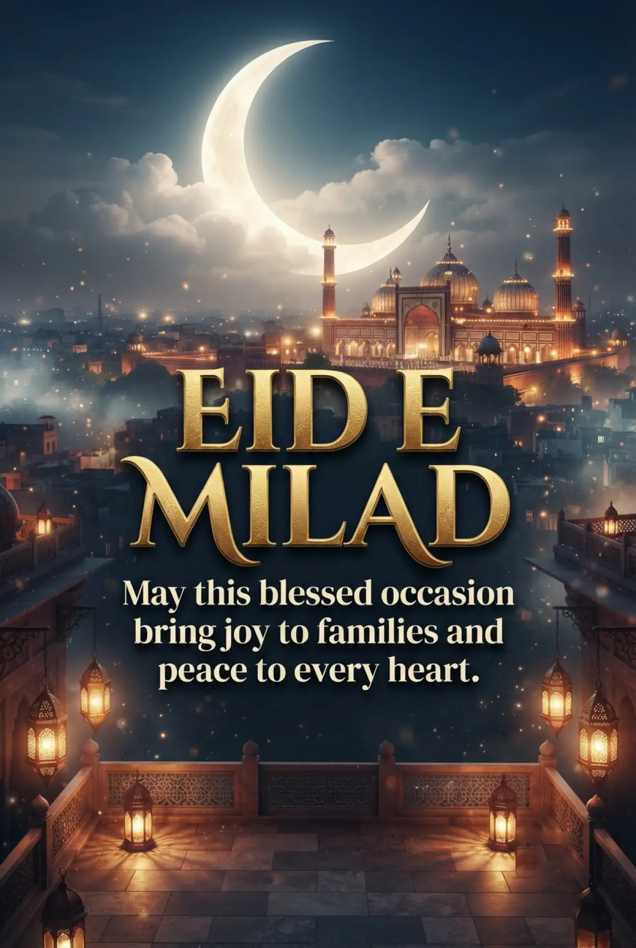 Free Download Eid E Milad 2026 Wishes In English - High Quality Eid E Milad 2026 Image