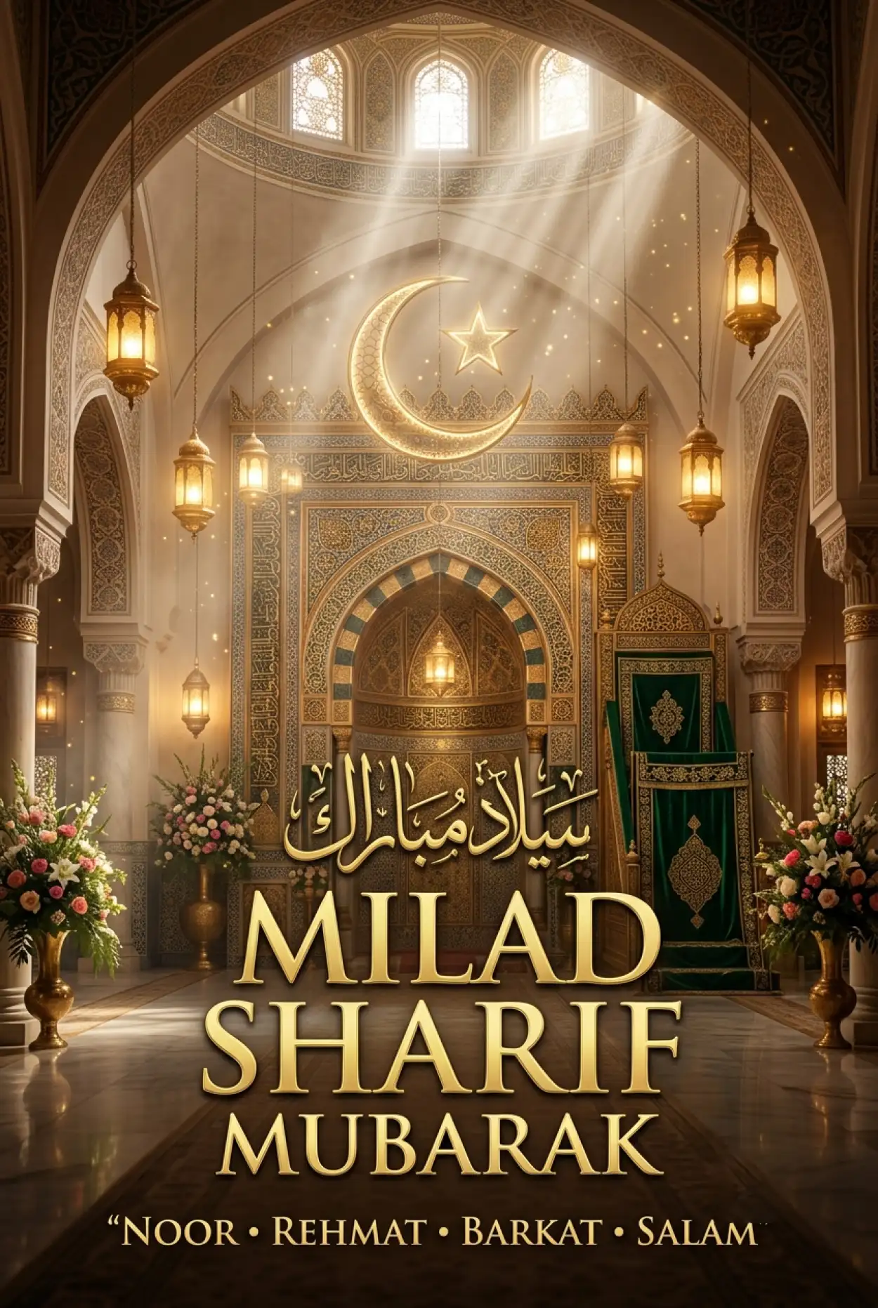 Free Download Eid Milad Un Nabi 2026 Greetings - High Quality Eid E Milad 2026 Image