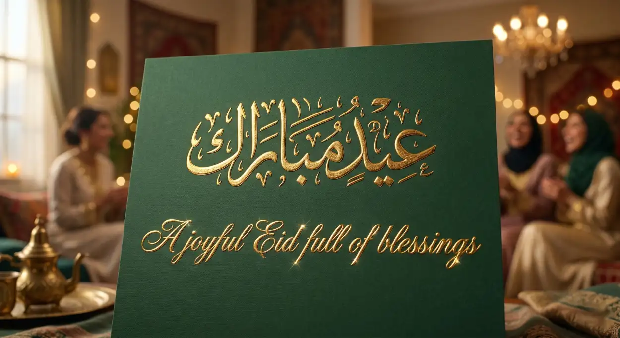 Free Download Eid Mubarak 2026 Greeting Card Designs - High Quality Eid Mubarak 2026 Image