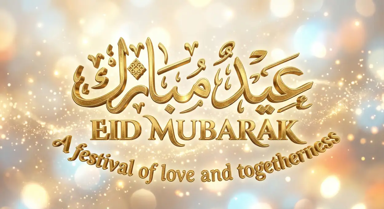 Free Download Eid Mubarak 2026 Messages For Sister - High Quality Eid Mubarak 2026 Image