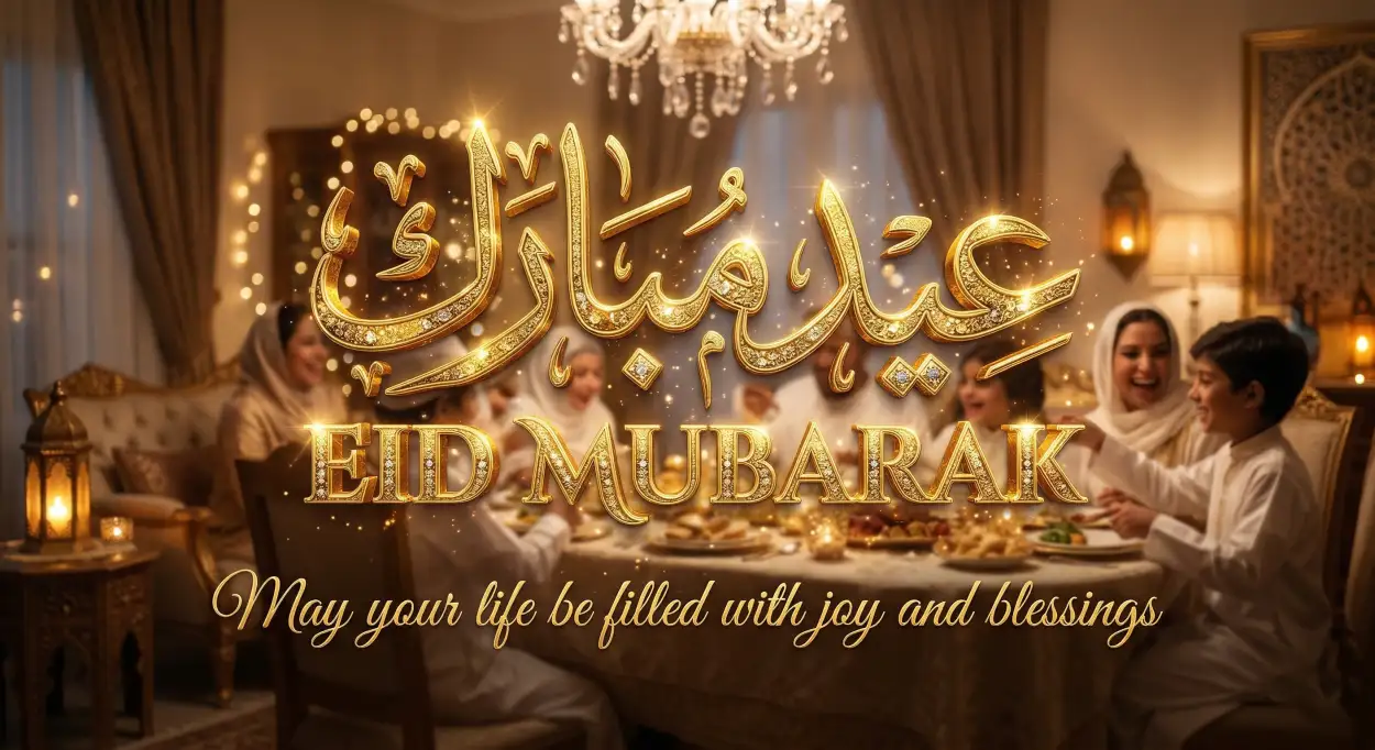 Free Download Eid Mubarak 2026 Songs And Shayari - High Quality Eid Mubarak 2026 Image